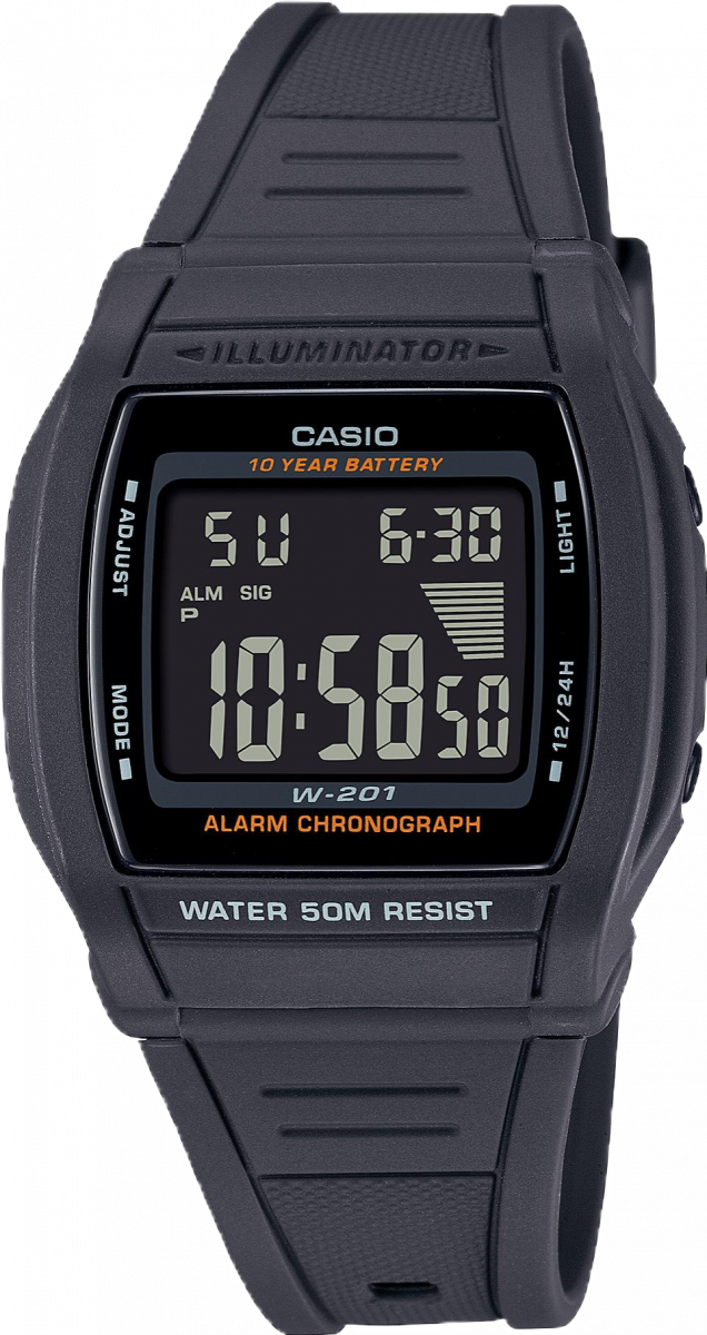 купить часы наручные часы casio collection w-201-1b с бесплатной доставкой | Купите часы КАСИО в интернет-магазине дилера CASIO.BAZA